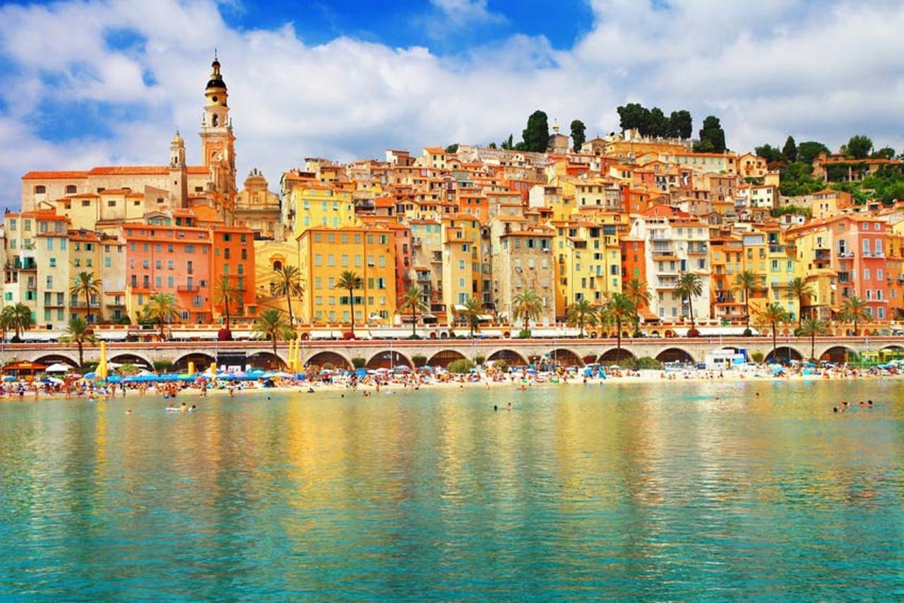 Les Mimosas Menton Bagian luar foto